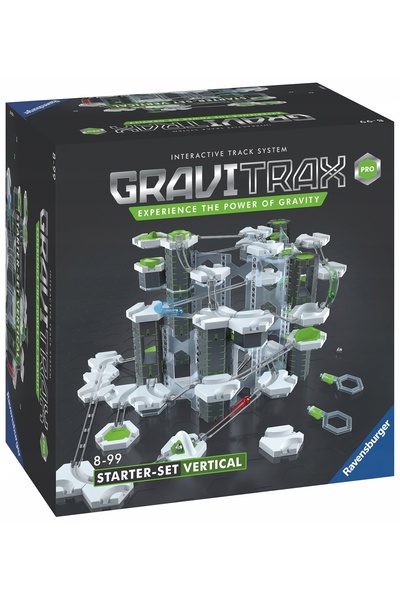 RAVENSBURGER GRAVITRAX PRO STARTER SET TRASEU VERTICAL CU BILE PENTRU ÎNCEPĂTORI