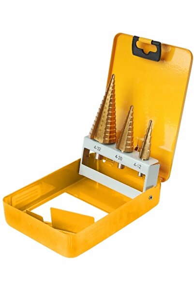 NO BRAND Set de burghie etajate (conice) 4-12mm/4-20mm/4-32mm