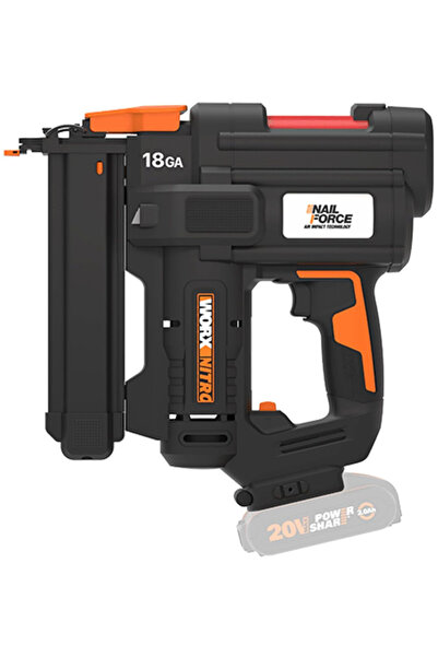 WORX WX844.9 NITRO capsator cu forță reglabilă, cu acționare în 2 trepte