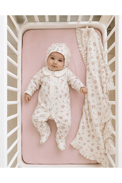 LisaLoom Rosalie Garden 3 Piece Newborn Hospital Discharge Set |   Floral Pat...