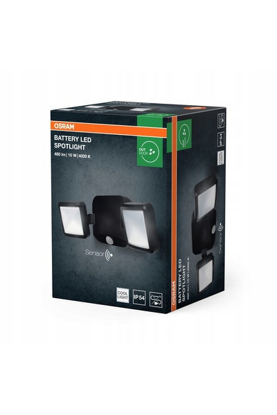 NO BRAND Proiector LED OSRAM cu baterii și senzor de mișcare SPOTLIGHT BK