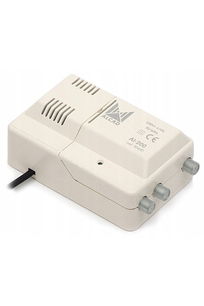 alcad AI-200 VHF UHF 24dB Amplificator de bandă largă pentru mai multe recept...