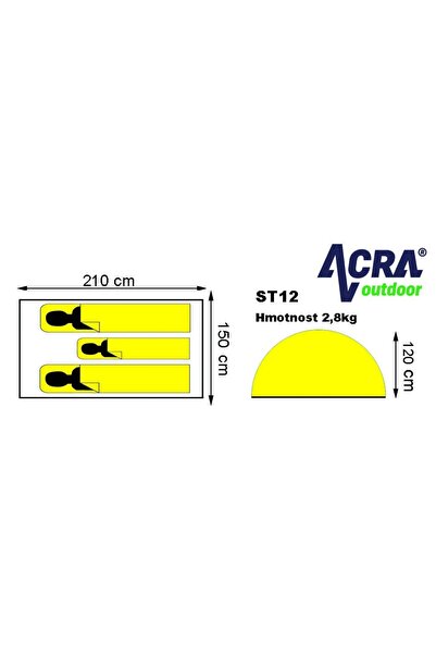 NO BRAND Cort de călătorie pentru 2 persoane ST12 ACRA