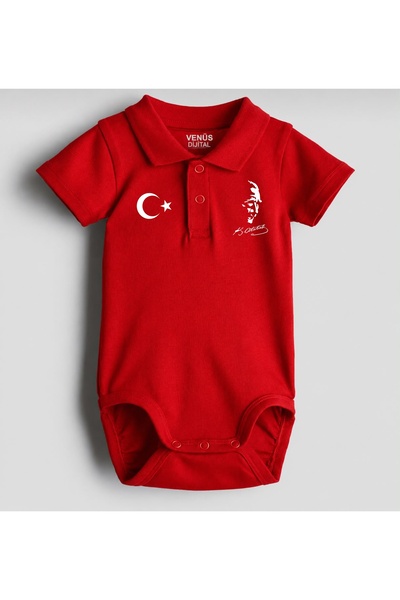 venüsdijital قميص بولو للأطفال مطبوع عليه ATATURK AYYILDIZ من ZIBIN