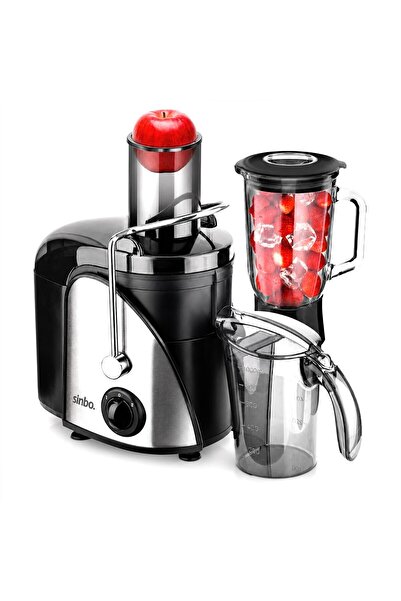 Sinbo SJ-3195 Katı Meyve ve Sebze Sıkacak Blender Set 600W 1000ML Meyve Suyu ...