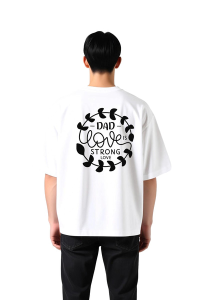 PayBuy Men's Oversize Dad Love Strong Family Bond T-Shirt Relaxed Fit Casual ...