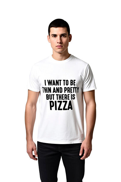 PayBuy Pizza Love Versus Diet Dreams Printed Men's T-Shirt