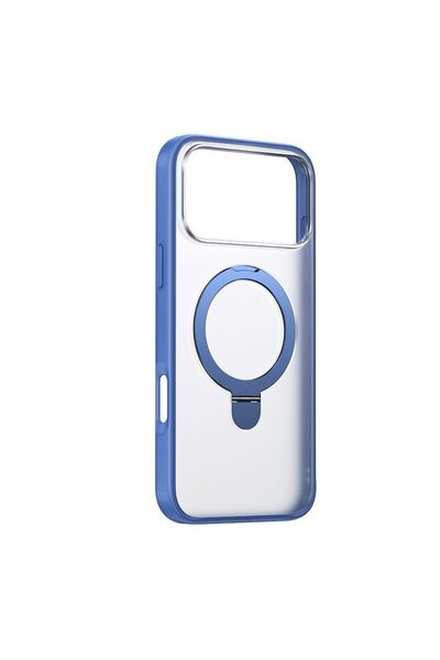 Baseus Husă cu inel compatibilă cu iPhone 17, MagSafe/Magnetică, TPU, Alb - A...