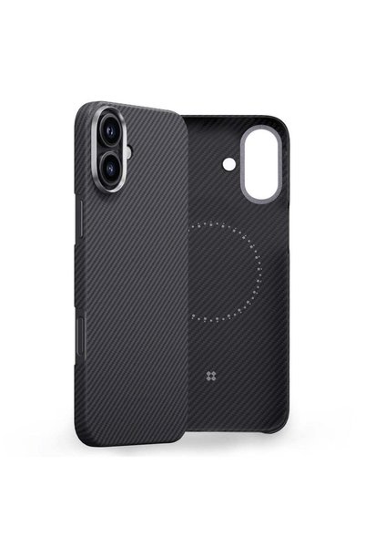 Edizard Case for iPhone 16, Air MagSafe Case, black - black