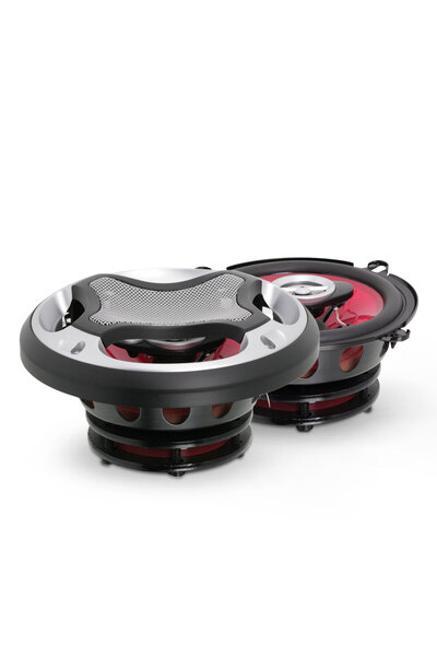 MNC Difuzoare auto 5 inch 130mm, 80W, 4 ohmi, 3 căi, 60Hz 20kHz, set de 2, De...