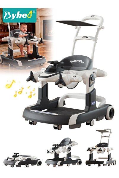 BYBEO 4 In 1 Baby Walker, Multifunctional U-Shape Kids Walker with Upgraded P...