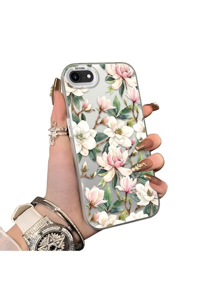 ucuc iPhone 7/8/Se 2020 2022 Compatible Hard Acrylic Back Silicone Edge Lens ...
