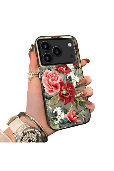 ucuc iPhone 17 Pro Max Compatible Hard Acrylic Back Silicone Edge Lens Protec...