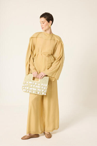 Touché Privé Cloaked Blouse and Pants Set