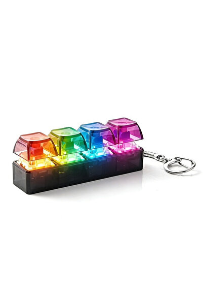 Choice MULTI Light Up 4 Keys Finger Keyboard Keycap Stress Relief Fidget Toy ...