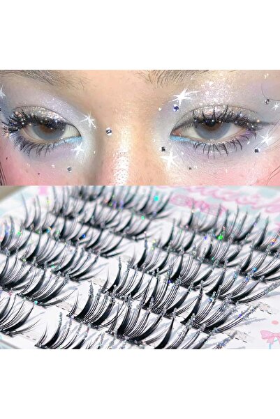 Choice1 02 Mixiaohe Korean Style Self-Adhesive Diamond Lashes Starry Design N...