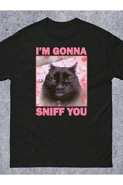 23ERVA Im Gonna Sniff You Funny Cat Meme Tee Shirt Gift, Brainrot Cats T-Shir...