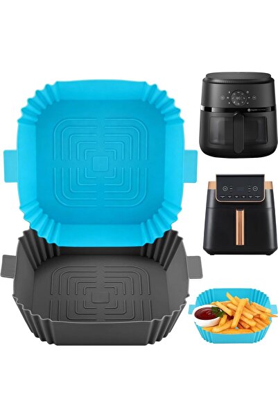 Nobrand Accesorii pentru Air Fryer, Formă de silicon pentru Air Fryer, 20 cm,...