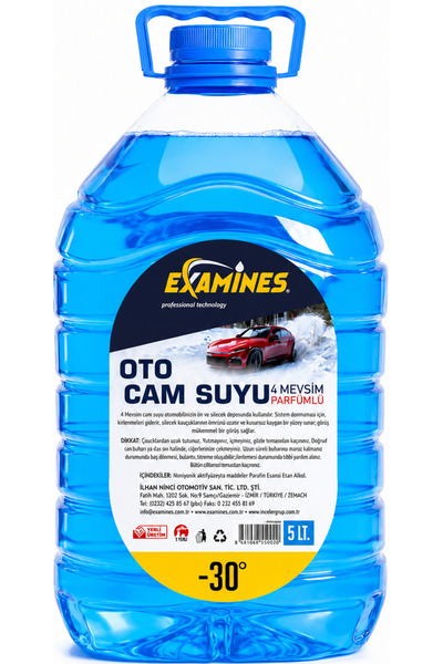 4 Mevsim Parfümlü Oto Cam Suyu -30°C 5 Litre