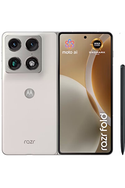 Motorola telefon mobil razr fold, 512GB, 16GB RAM, 5G, PANTONE Lily White