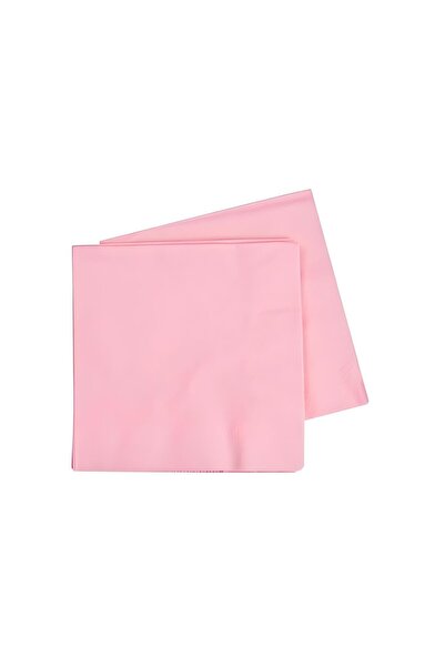 BenimMarifetlerim Plain Patterned Pink Paper Napkins 33X33
