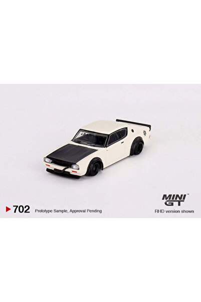 mini gt Μοντέλο αυτοκινήτου Nissan Skyline Kenmeri Liberty Walk Λευκό 1973 (Δ...