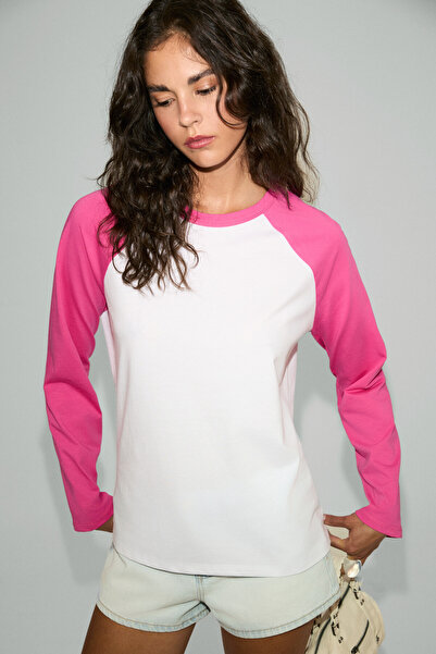 ETHIQUET Elariah Women's 100% Organic Cotton Contrast Sleeve Colorful Oversiz...