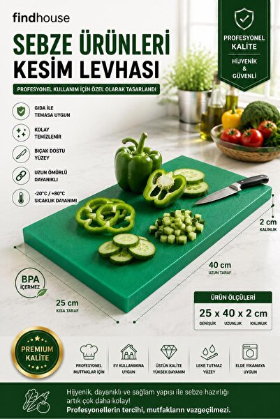 findhouse Kaliteli Çok Renk Seçenekleri ile Polietilen Et Kesim Tahtası Kesme...