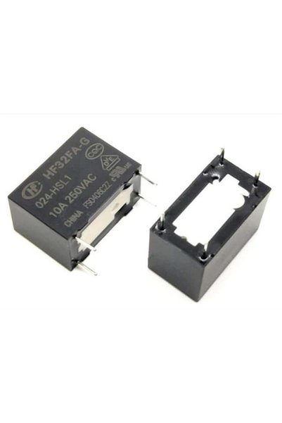 Powermaster HF32FA-G 24 Volt DC 10A 250V AC 4 Pin Güç Rölesi