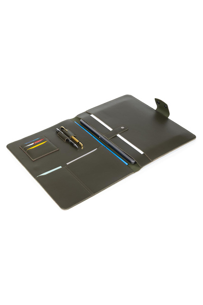 deridense Husă pentru tabletă, organizator din piele vegană, pentru Macbook A...