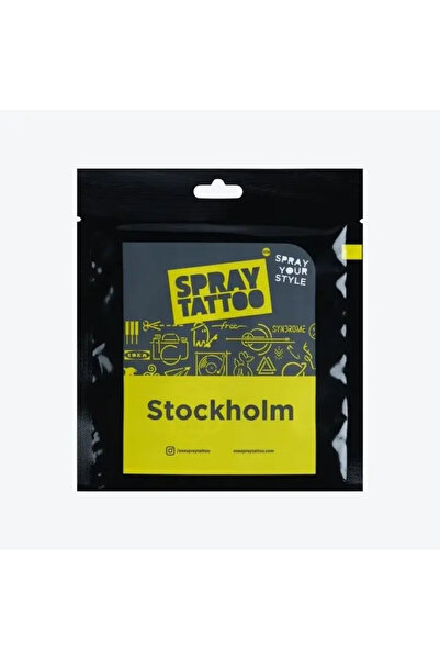 ONE SPRAY TATTOO Stockholm City Pack Dövme Şablon Seti