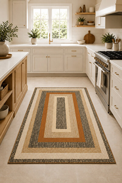 DECOVİST HOME Makinede yıkanabilir kaymaz taban leke tutmaz dijital mutfak ha...