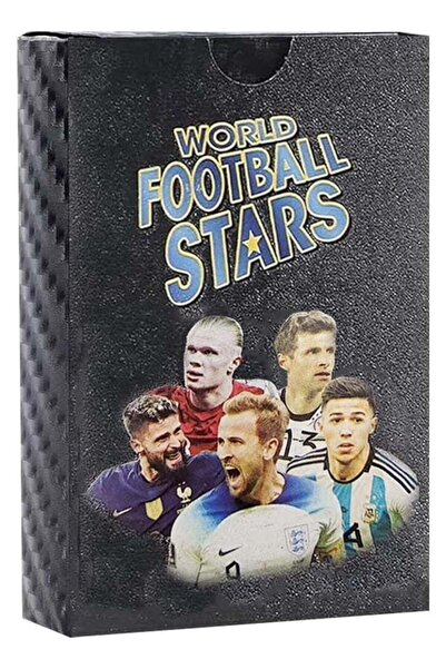 Generic 55 PCS Black foil World Football Cards, Soccer Trading Card, Black Fo...