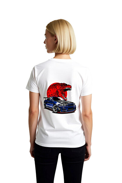 PayBuy Tricou cu mânecă scurtă cu imprimeu grafic Dragon Sport Car pentru fem...