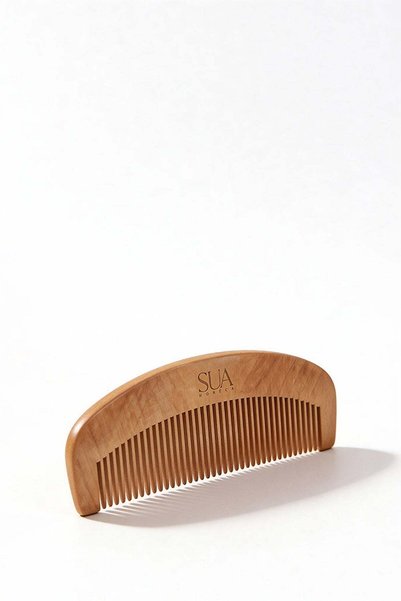 Sua Horeca Wooden Hair Comb Antistatic Scalp Massage Comb 100% Natural Cherry Wood