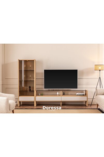 Doressa Living Gouda Vitrinli Tv Ünitesi