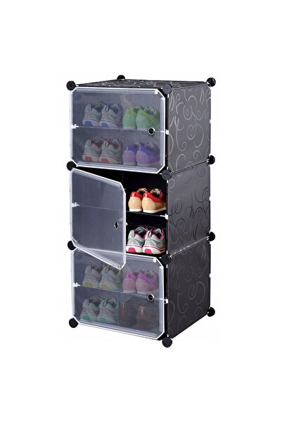 Azaris Dulap modular cu rafturi, Mobilier șifonier cu 6 rafturi pentru haine ...