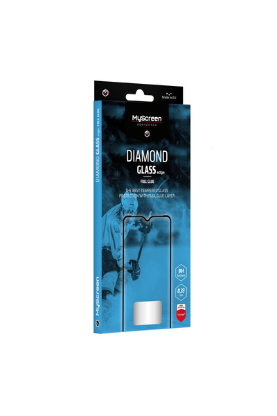 Generic MS Diamond Glass Edge FG iPhone 15 Pro 6.1 " μαύρο/μαύρο Πλήρης Κόλλα