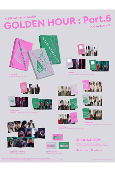 tays store ATEEZ - [GOLDEN HOUR : Part.5] POCAALBUM Ver.. Album (RANDOM)