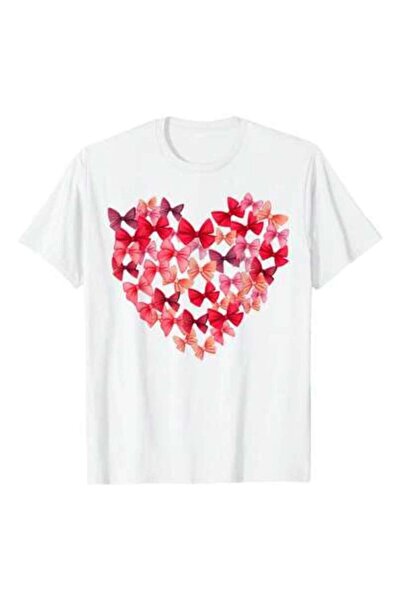 LİNA06 تي شيرت Happy Valentines Day Coquette Bow Heart، 220 جرام من القطن الخ...
