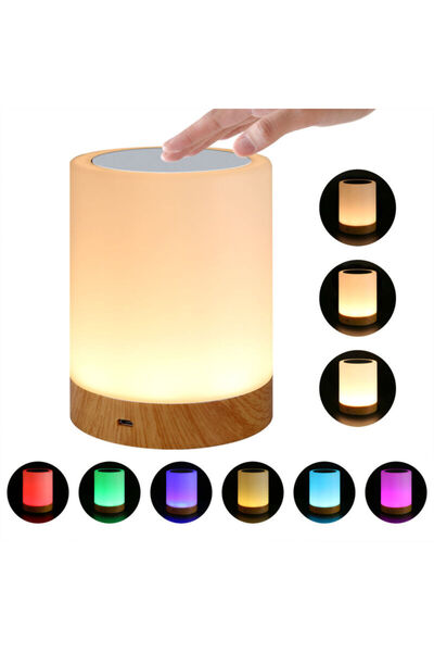 STARSTAR Touch bedside lamp 6RGB colors USB.