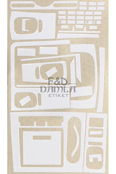 FD Damla Etiket Renault Premium 2005> Dashboard Console Trim Front Chest Maho...