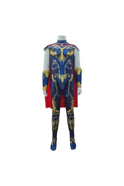 OEM Thor children's costume, fitted, with cape, multicolor, 7-8 years