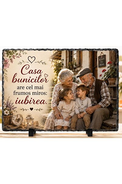 hiperborea Poză, Fotografie Personalizată pe Piatră- „Casa Bunicilor” (cu poz...
