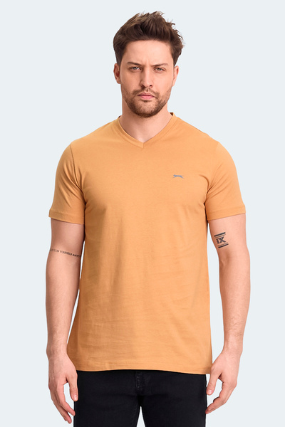 Slazenger Rivaldo in Men's V-Neck Mustard T-Shirt