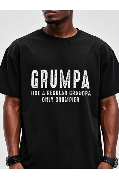 2BIR [ Grumpa, Like A Regular Grandpa] Grumpa Soft 100% Cotton Grandpa T-Shir...