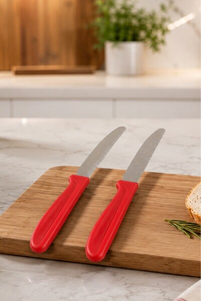 decorev Arcos Knife Set of 2 Steak 100mm Serrated Edge Nitium Steel Ultra Sharp