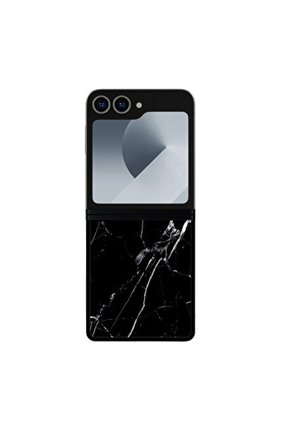 4TECH Θήκες Κινητών Τηλεφώνων Μαύρο Μάρμαρο Samsung Galaxy Z Flip 5 5g
