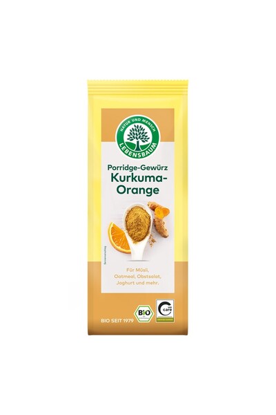 Lebensbaum Amestec de condimente pentru terci cu turmeric și portocală organi...
