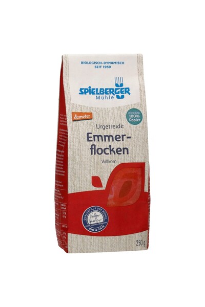 Spielberger Fulgi de grâu integral Demeter bio, 250g